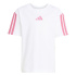 Ensemble adidas Lk 3 Bandas T-Set 160 Enfant Blanc/Fusros