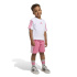 Conjunto adidas Lk 3 Bandas T-Set 160 Infantil Branco/Fusros