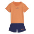 Conjunto adidas Linear T-Set 160 Infantil Naos/Azul Escuro/Azul Escuro