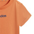 Conjunto adidas Linear T-Set 160 Infantil Naos/Azul Escuro/Azul Escuro