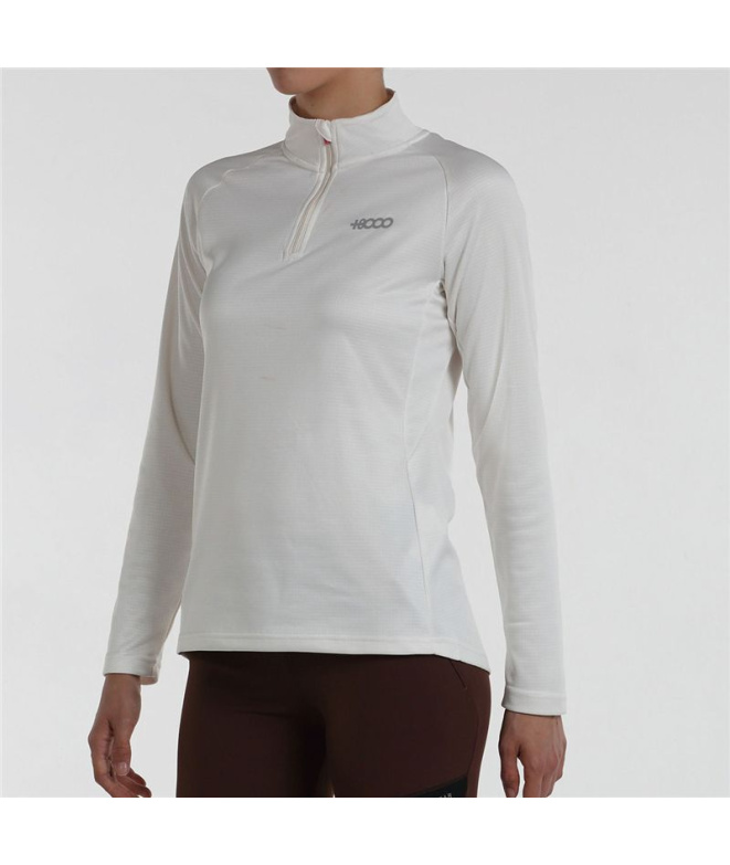 Camiseta de Montaña +8000 Pagoeta Marfil Mujer