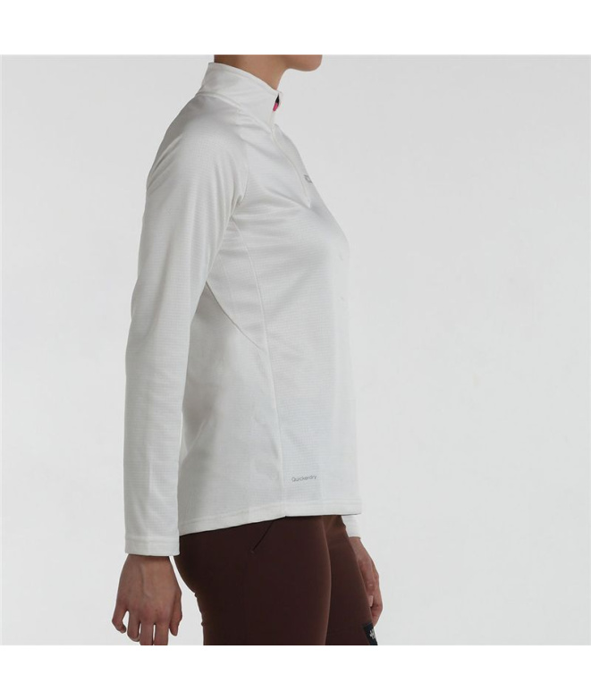 Camiseta de Montaña +8000 Pagoeta Marfil Mujer