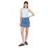 Camiseta Casual para Mulher Azul
