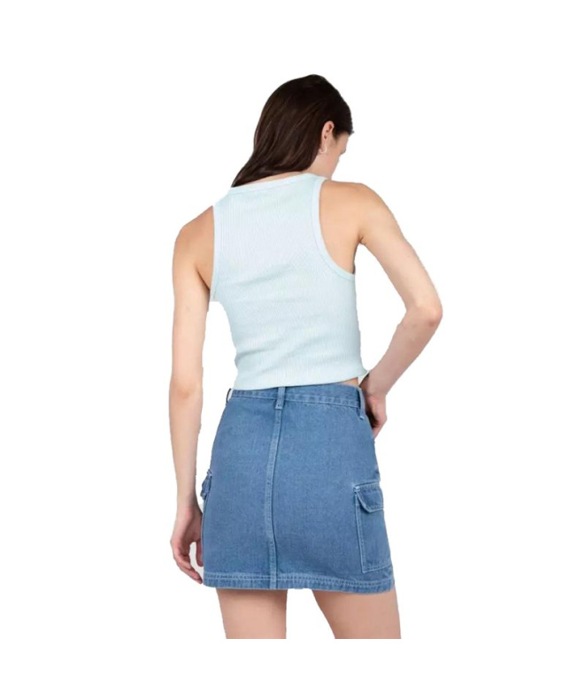 Camiseta Casual para Mulher Azul