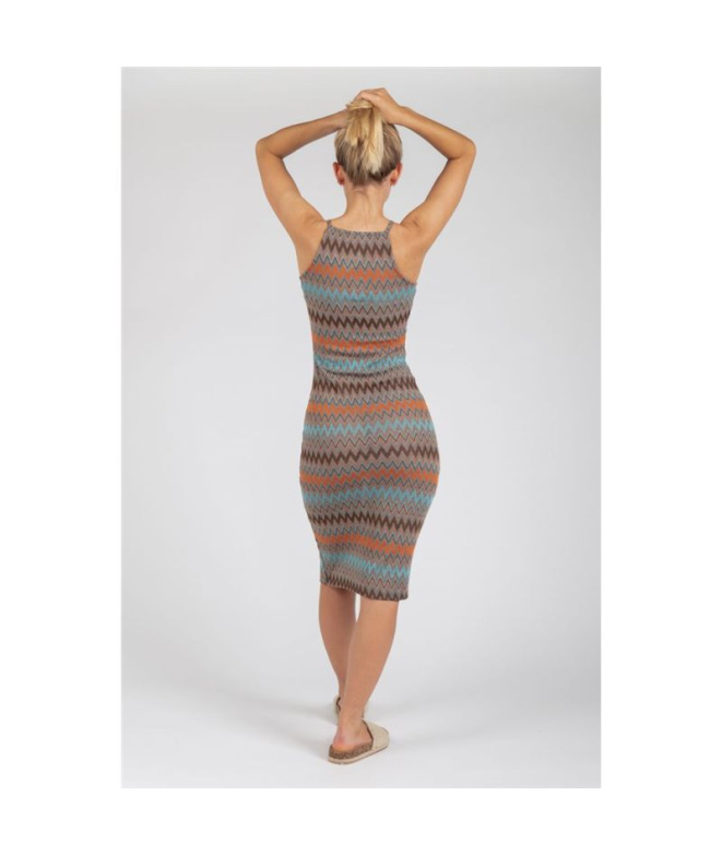 Robe Décontracté pour Femme Multicolore