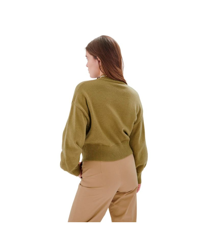 Camiseta 24Colours Mulher Oliva