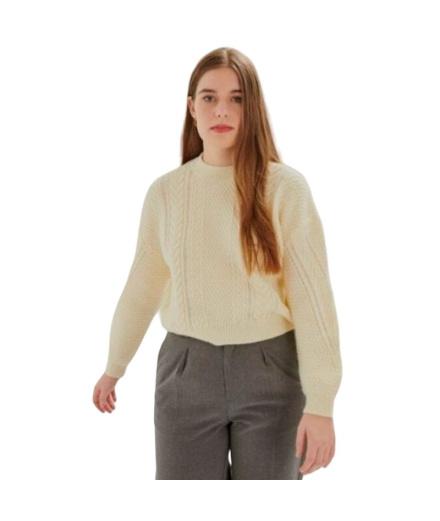 Camiseta 24Colours Mulher Branco Sujo