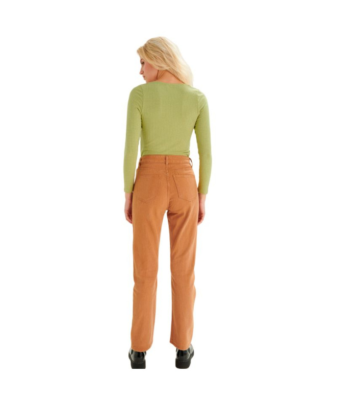 Calça 24Colours Mulher Marrom