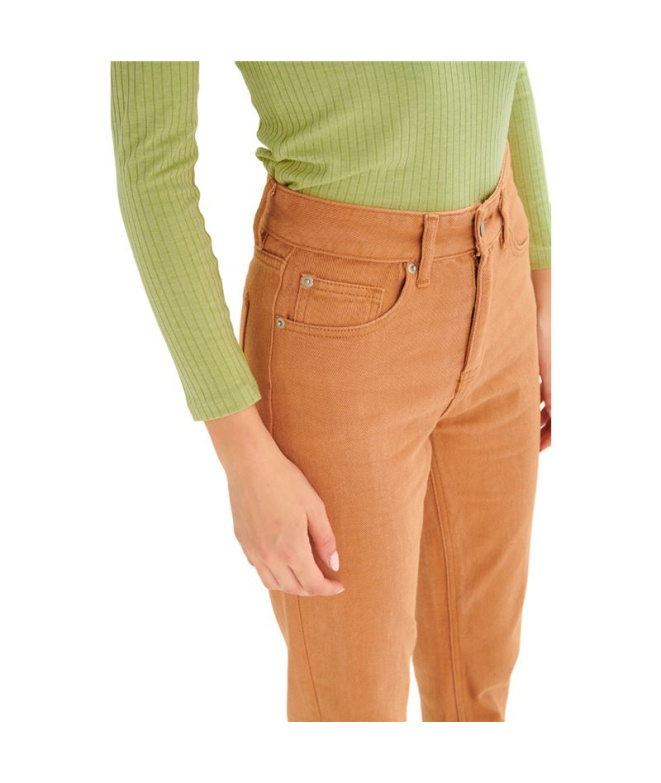 Pantalon 24Colours Femme Marron