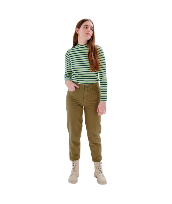 Calça 24Colours Mulher Oliva