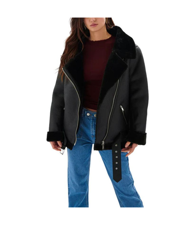 Chaqueta 24Colours Schwarz Mujer Negro