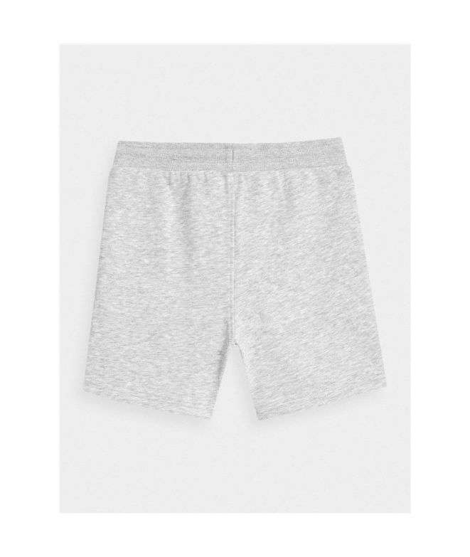 Calça 4F Shorts Cas M049 Menino Frio Claro Cinza