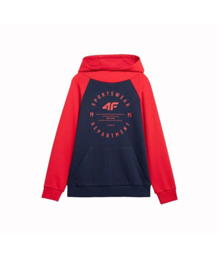 Sudadera 4F M221 Niño Rojo