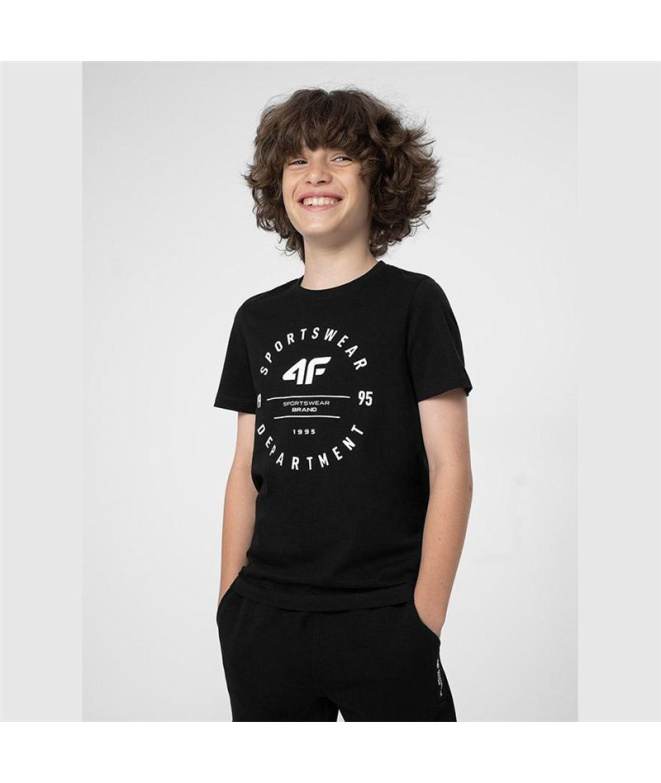 Camiseta 4F M294 Menino Preto Profundo
