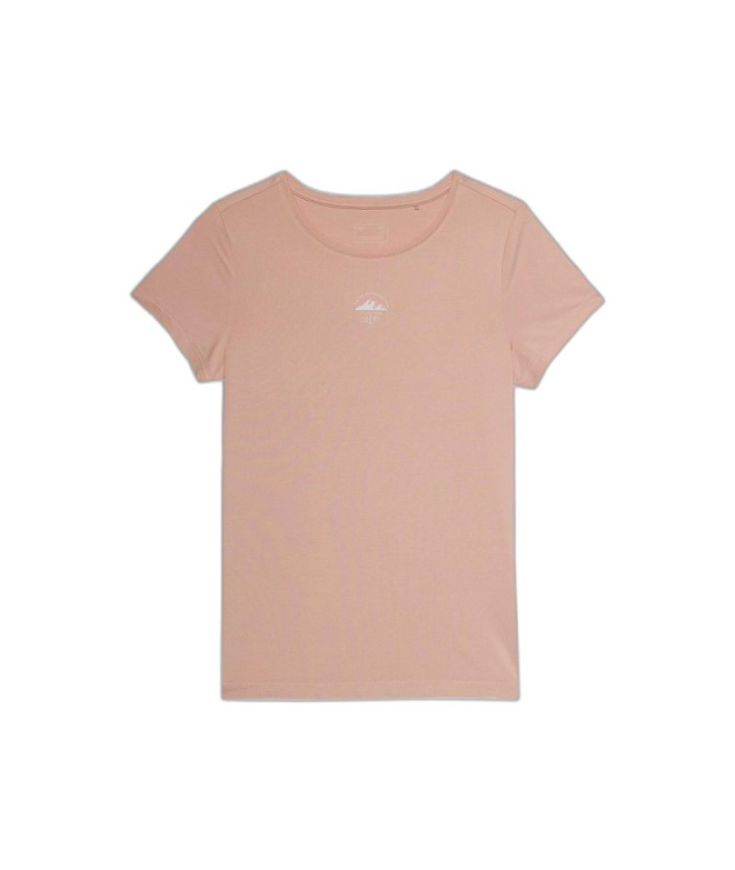 Camiseta de Montanha 4F Fnk F193 Mulher Coral