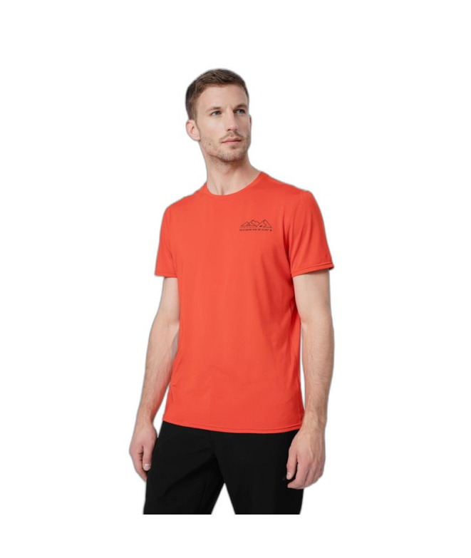 Camiseta de Montanha 4F Fnk M209 Homem Vermelho