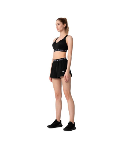 Pantalones cortos running 4F Quick-Drying Mujer Black