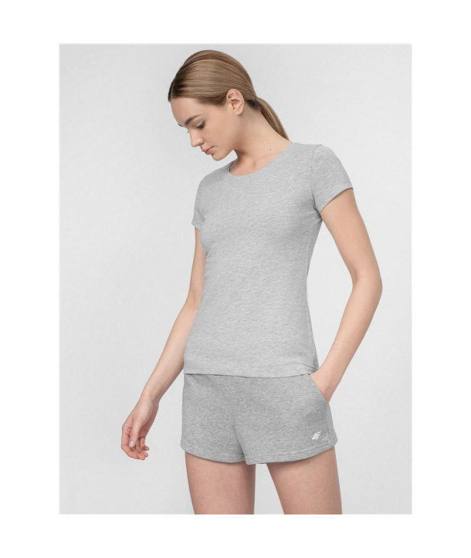 Camiseta 4F TSD350 Mulher Cinza