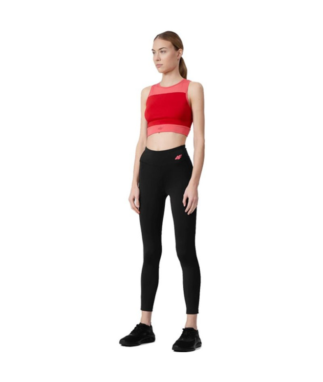 Top de treino 4F TSDF015 Mulher Vermelho