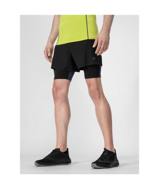 Pantalons de fitness 4F noir Homme