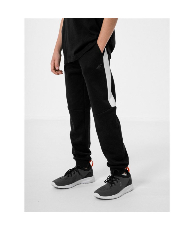 Pantalons 4F Élastique Noir Enfant