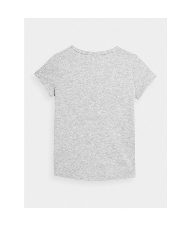 Camiseta 4F JTSD001 Menina cinza