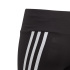 Collants longues adidas Cotton 3 Bandes Fille Noir/Blanc