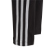 Collants longues adidas Cotton 3 Bandes Fille Noir/Blanc