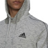 Sweat adidas Essentials Mélange Brodé Petit Logo M Gris