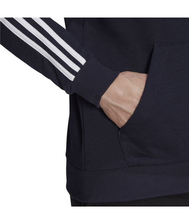 Moletom com capuz adidas Essentials 3 Bandas M...