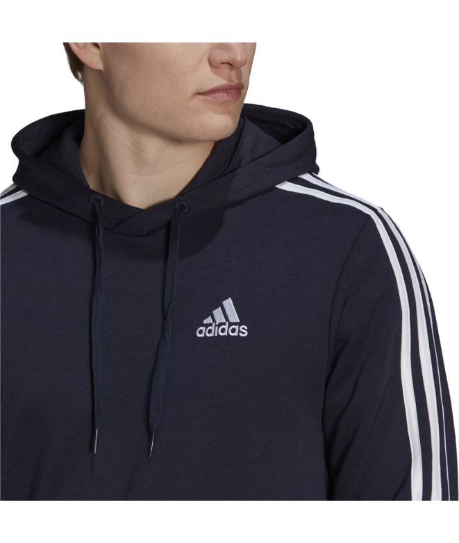 Moletom com capuz adidas Essentials 3 Bandas M...