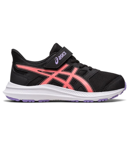 Zapatillas de Running ASICS Jolt 4 PS Negro y Rosa Infantil