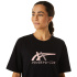 Camiseta de fitness Asics Tiger preto Mulher