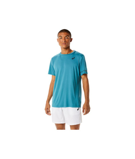 Camiseta ASICS COURT M SS TEE Homem Azul
