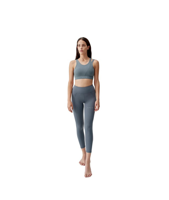 Sutiã Yoga Born Living Yoga Gaia Stormy Cinza...