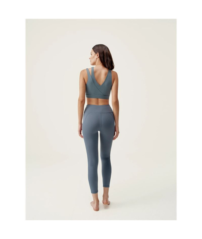 Sutiã Yoga Born Living Yoga Gaia Stormy Cinza...