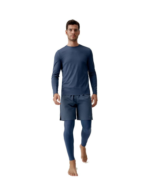 T-shirt Born Living Yoga Nekong Bleu Homme