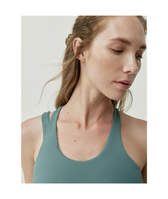 Top Born Living Yoga Ibai Oregano Mulher
