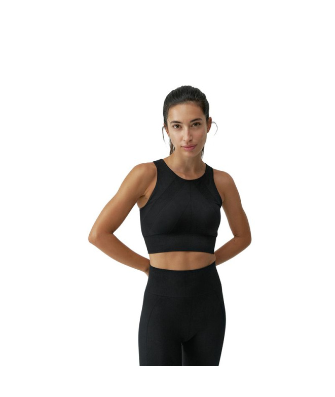 Top Born Living Yoga Keila Black Mulher