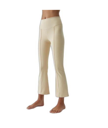 Malhas Born Living Yoga Jin Flare Leite de Aveia Mulher