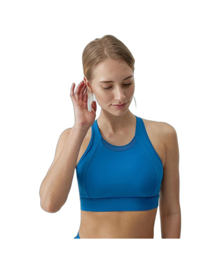 Sujetador sportif Born Living Yoga Bikila Gloss Blue Femme
