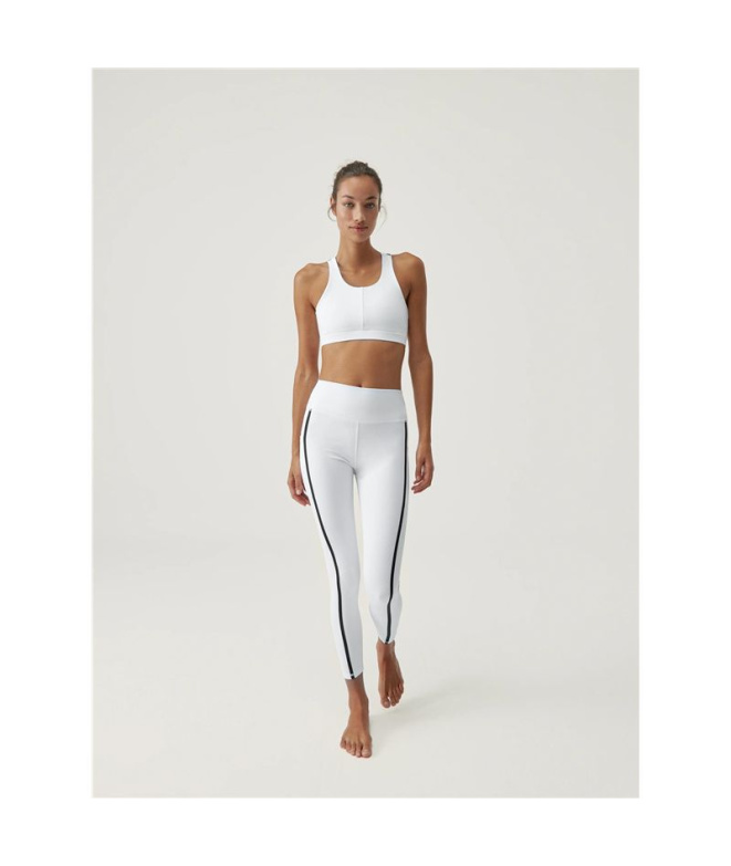 Malhas Born Living Yoga Hanae Preto/Branco Mulher