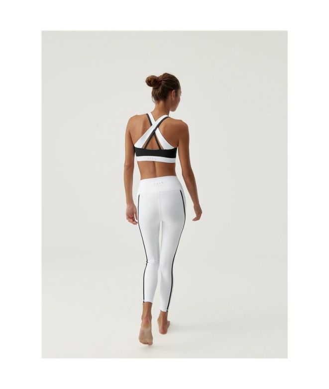 Malhas Born Living Yoga Hanae Preto/Branco Mulher