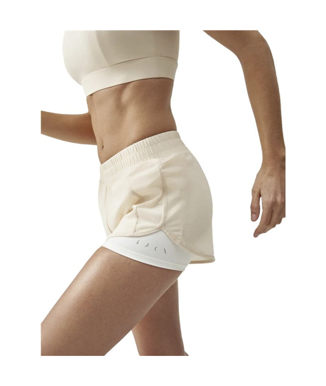 Collants Courtes Born Living Yoga Padma Ivory