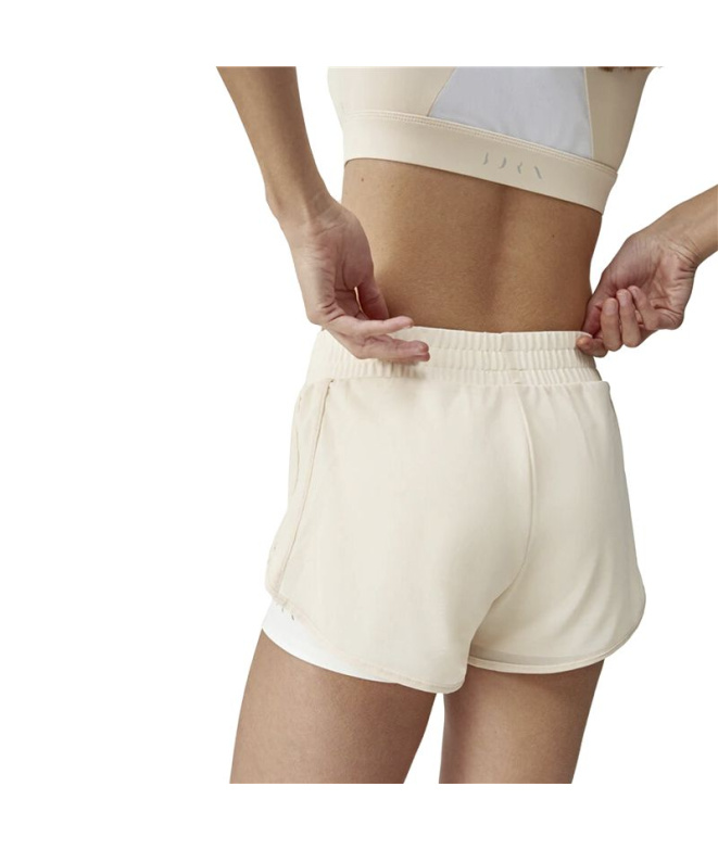 Collants Courtes Born Living Yoga Padma Ivory