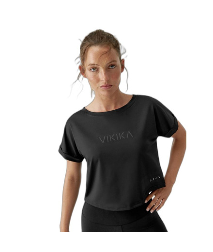 Camiseta Born Living Yoga Preto Absoluto Mulher