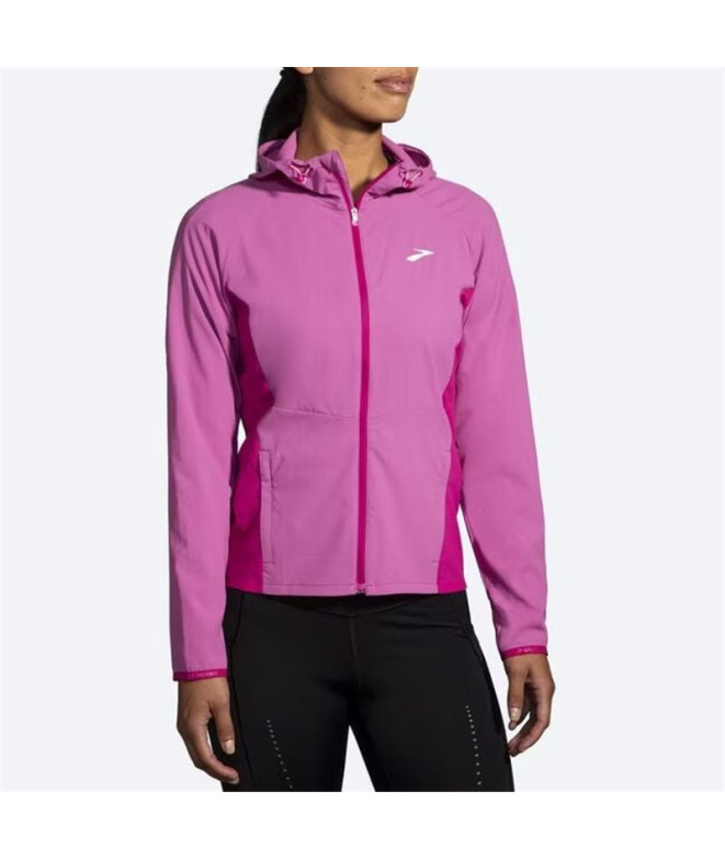 Chaqueta de running Brooks Canopy Frosted Mauve...