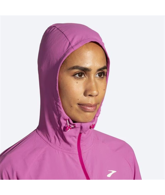 Chaqueta de running Brooks Canopy Frosted Mauve...