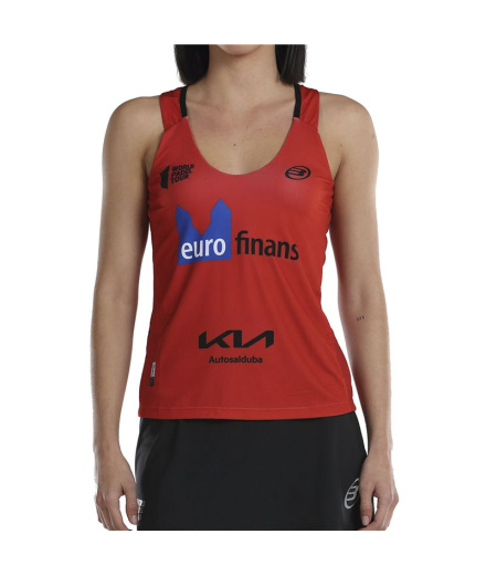 Camiseta de Pádel Bullpadel Orlas Delfi Brea Vermelho Mulher