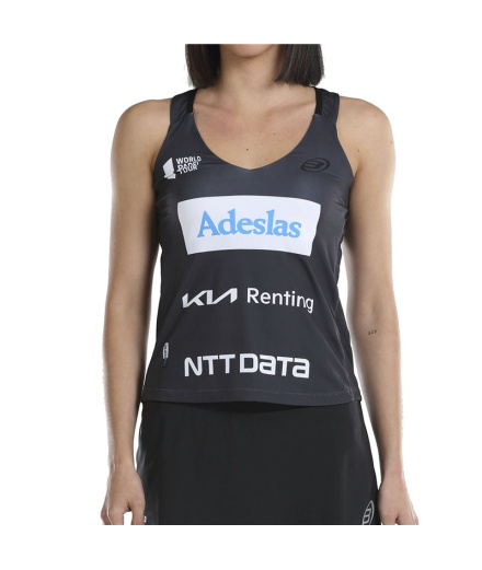 Camiseta de Pádel Bullpadel Orlas Gemma Triay Preto Mulher